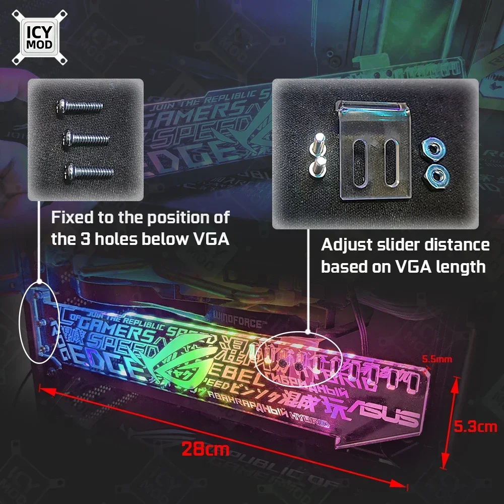 ICY MOD Customized VGA Bracket - Pc Gaming Lian Li ulasan dan harga