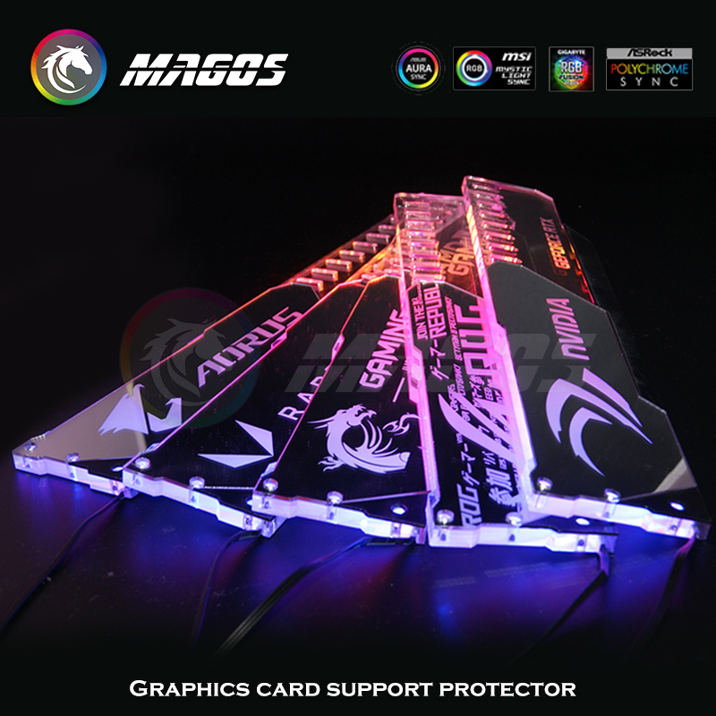 GPU Holder ARGB Silver Mirror  - Pc Gaming Lian Li ulasan dan harga