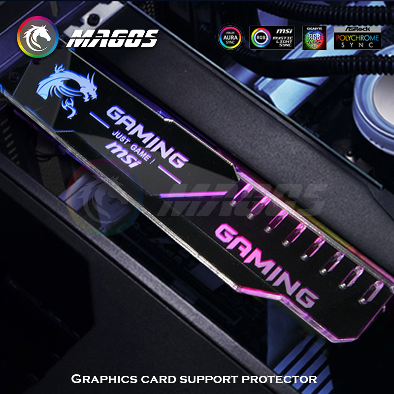GPU Holder ARGB Silver Mirror  - Pc Gaming Lian Li ulasan dan harga