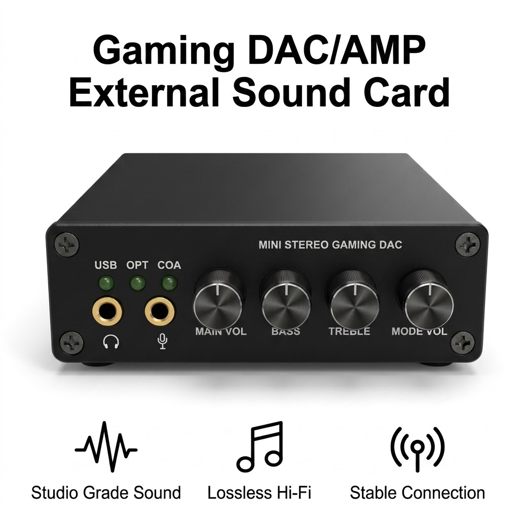 Mini Gaming DAC Headphone Ampl - Pc Gaming Ps5 ulasan dan harga